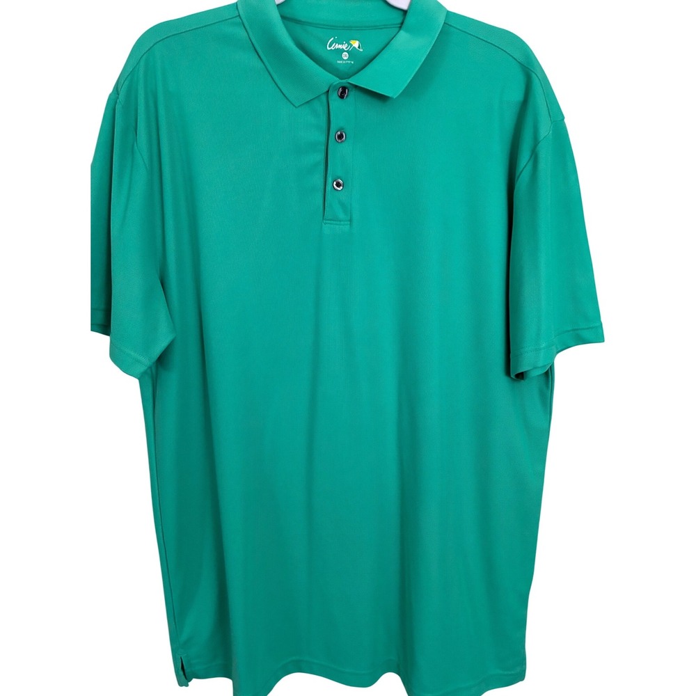 Arnie Arnold Palmer Polo Shirt Mens 2XL Green Performance Golf Umbrella Logo Top